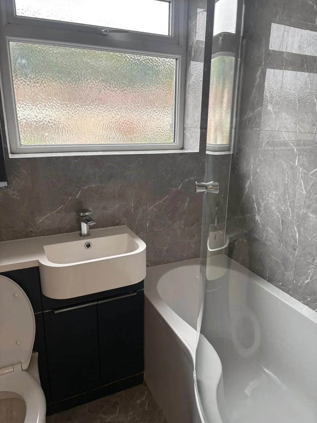 Clean modern bathroom